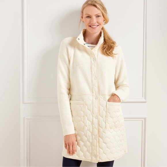 Talbots Jackets & Blazers - Talbots Cozy Sherpa Quilted Jacket